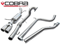 Skoda Fabia VRS 1.4 TSI 10- Turboback-sportavgassystem (Med De-Cat & Ej Ljuddämpat) Cobra Sport